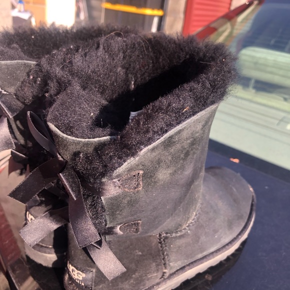 UGG Australia Bailey Bow II 1002954 Women’s Gray Winter Boots Size 7 - Picture 6 of 14